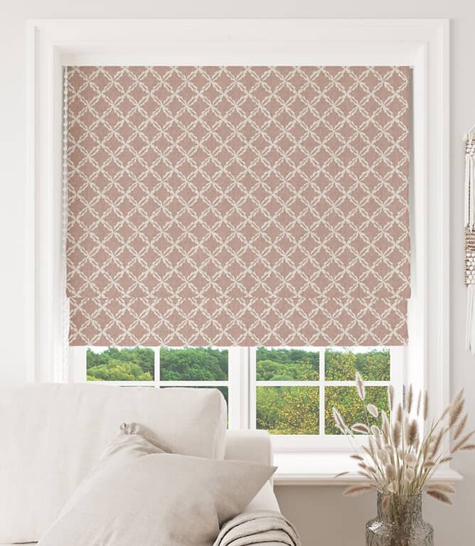 Hedgerow Tile Fabric / Blush
