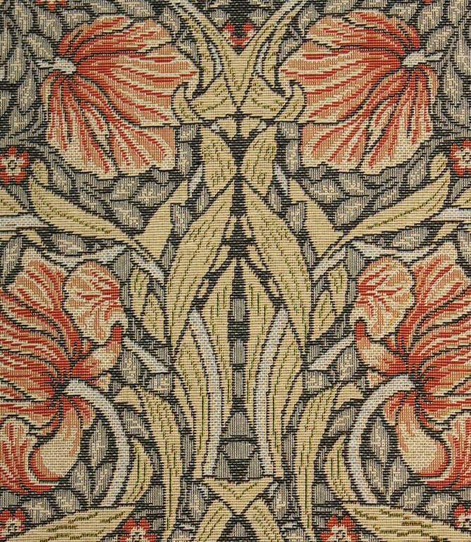 William Morris  Pimpernel Tapestry Fabric / Russet