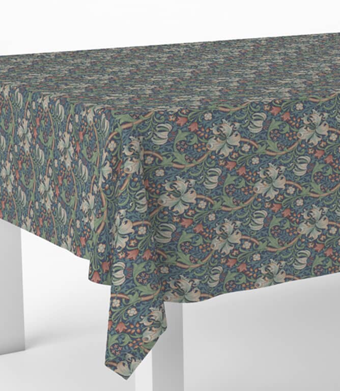 William Morris  Golden Lily Oilcloth Fabric / Jewel