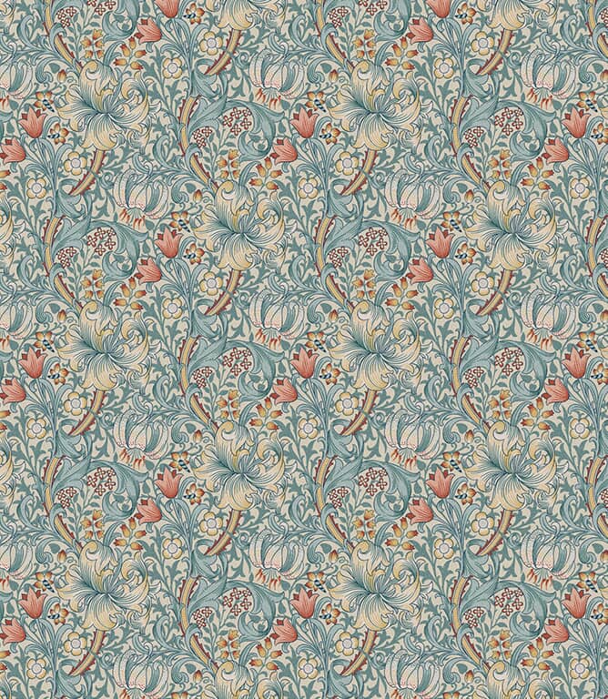 Golden Lily Oilcloth Fabric