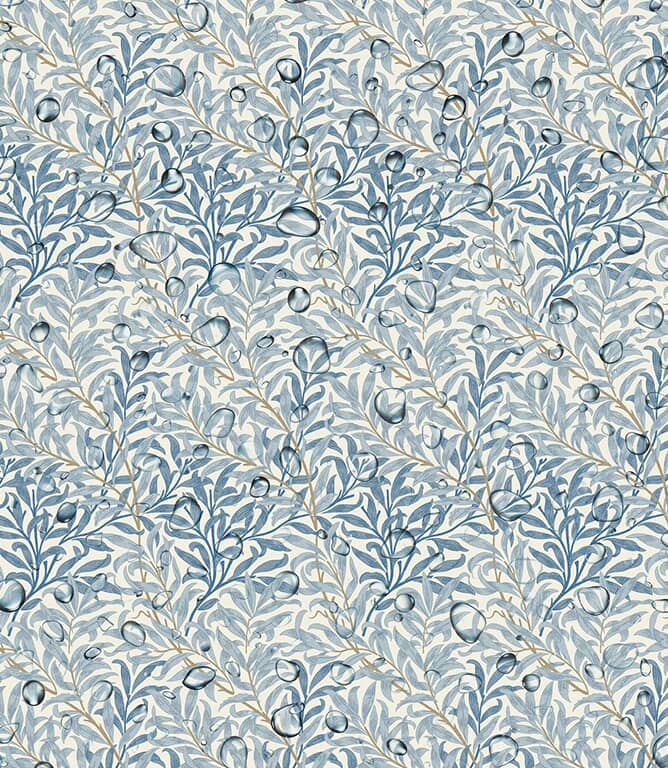 William Morris  Willow Bough Oilcloth Fabric / Azure