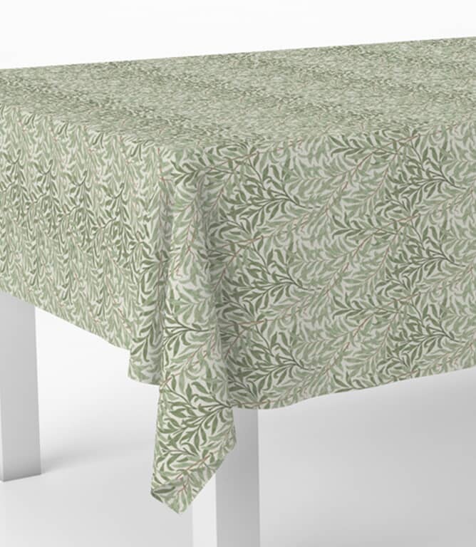 William Morris  Willow Bough Oilcloth Fabric / Sage
