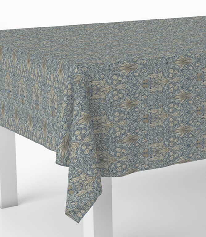 William Morris  Snakeshead Oilcloth Fabric / Denim