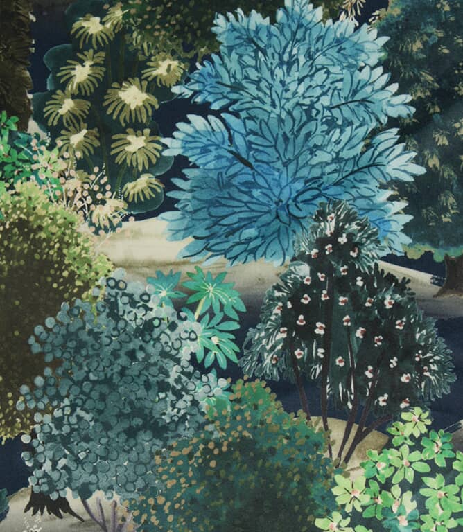 Woodvale Velvet Fabric / Navy