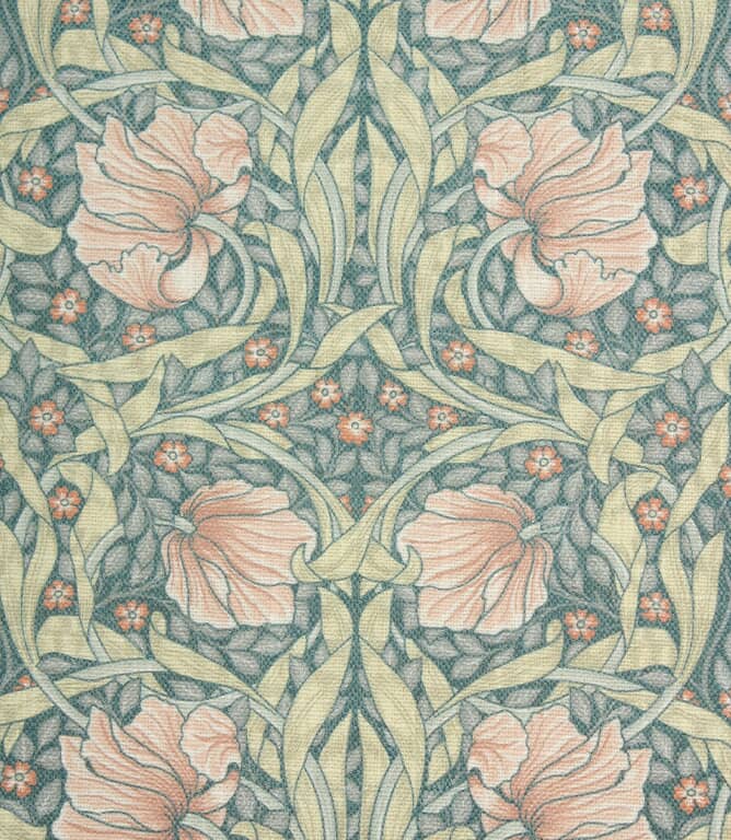 Pimpernel Linen Fabric / Rust