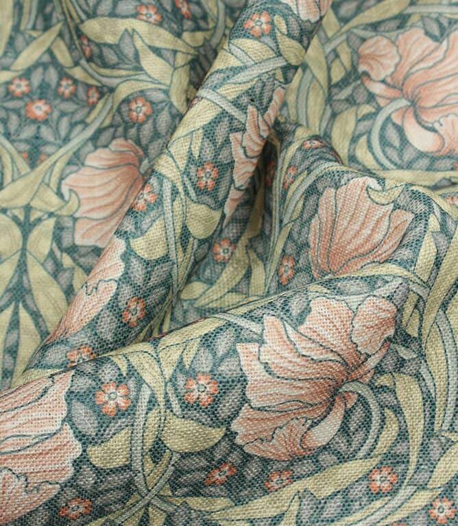 Pimpernel Linen Fabric / Rust