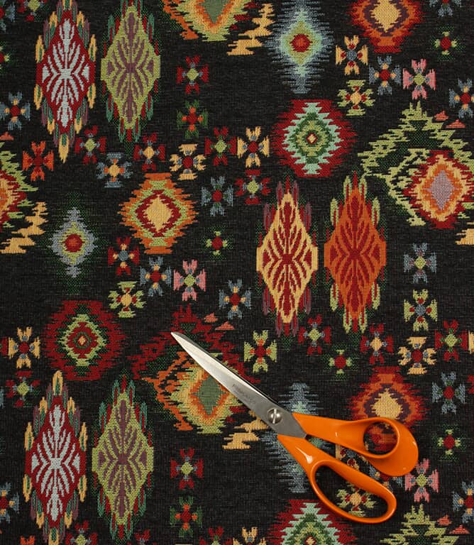 Bohemia Tapestry Fabric / Black