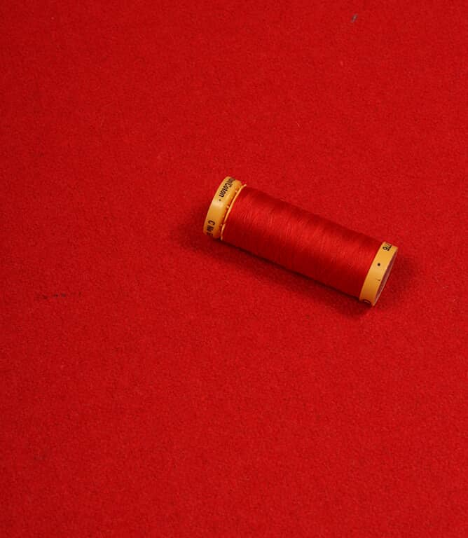 Morris Wool Fabric / Crimson