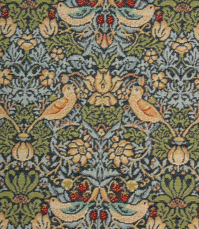 William Morris  Strawberry Thief Tapestry Mini Fabric / Navy