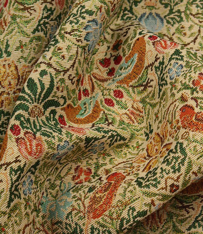 William Morris  Strawberry Thief Tapestry Mini Fabric / Natural