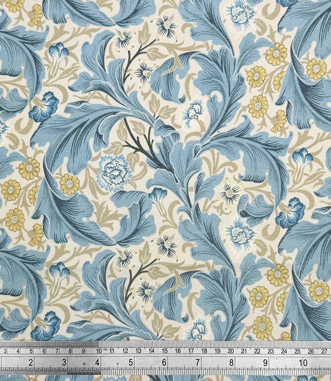 William Morris  Leicester Outdoor Fabric / Moonlight