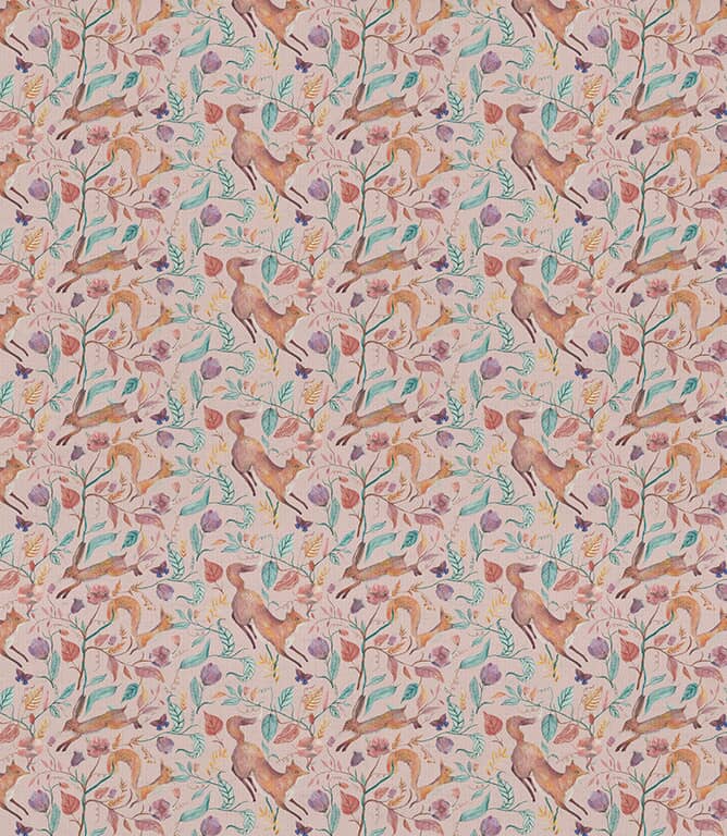 Voyage Maison Leaping into The Fauna Clearance Fabric / Blush