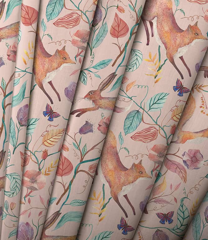 Voyage Maison Leaping into The Fauna Clearance Fabric / Blush