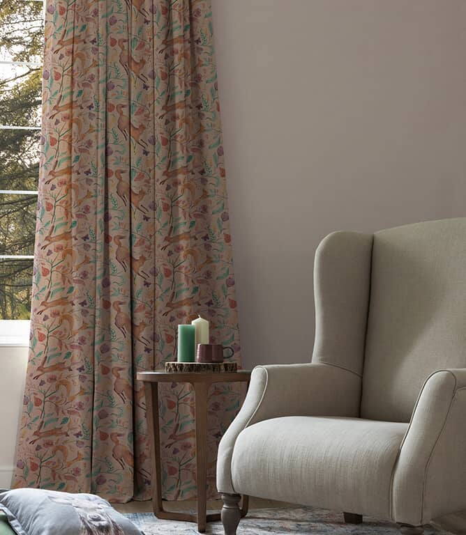 Voyage Maison Leaping into The Fauna Clearance Fabric / Blush