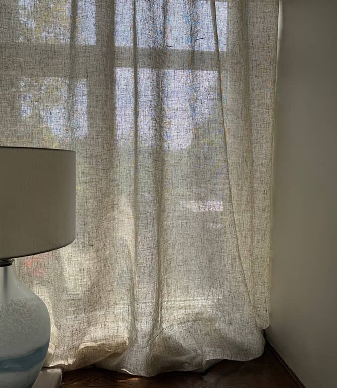 Lisbon Sheer Fabric / Natural