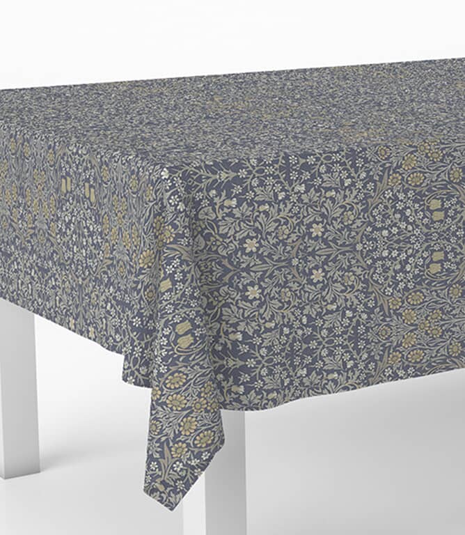 William Morris  Blackthorne Oilcloth Fabric / River