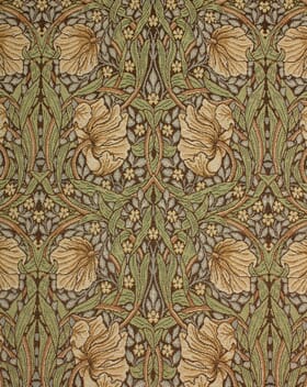 William Morris Pimpernel Tapestry Fabric / Earth William Morris Pimpernel Tapestry Fabric / Earth