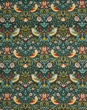 William Morris Strawberry Thief Fabric / Dark Green William Morris Strawberry Thief Fabric / Dark Green