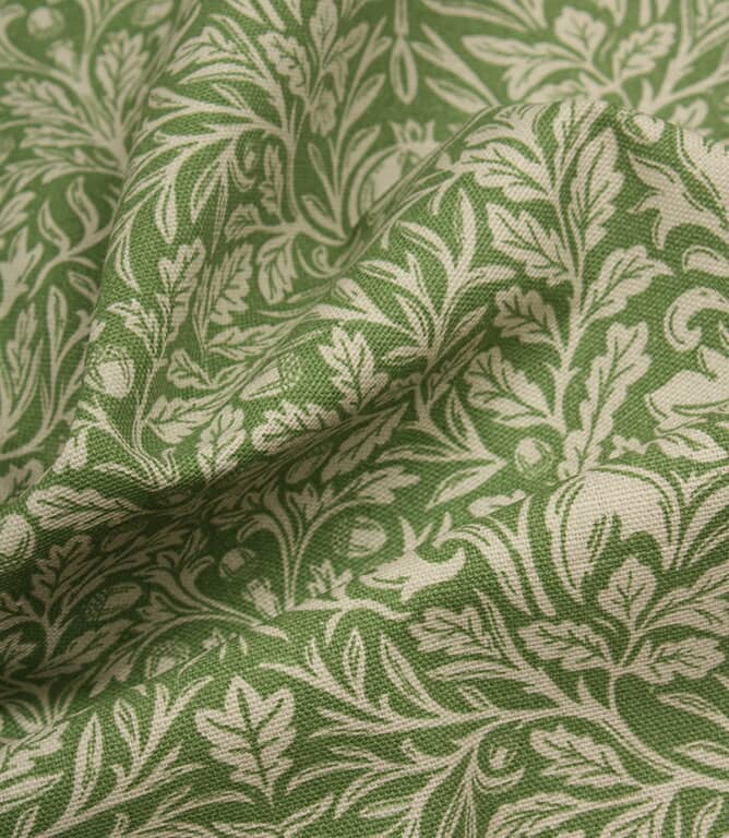 William Morris  Acorn Fabric / Green