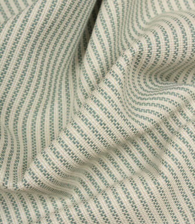 Highbury Stripe Fabric / Duck Egg