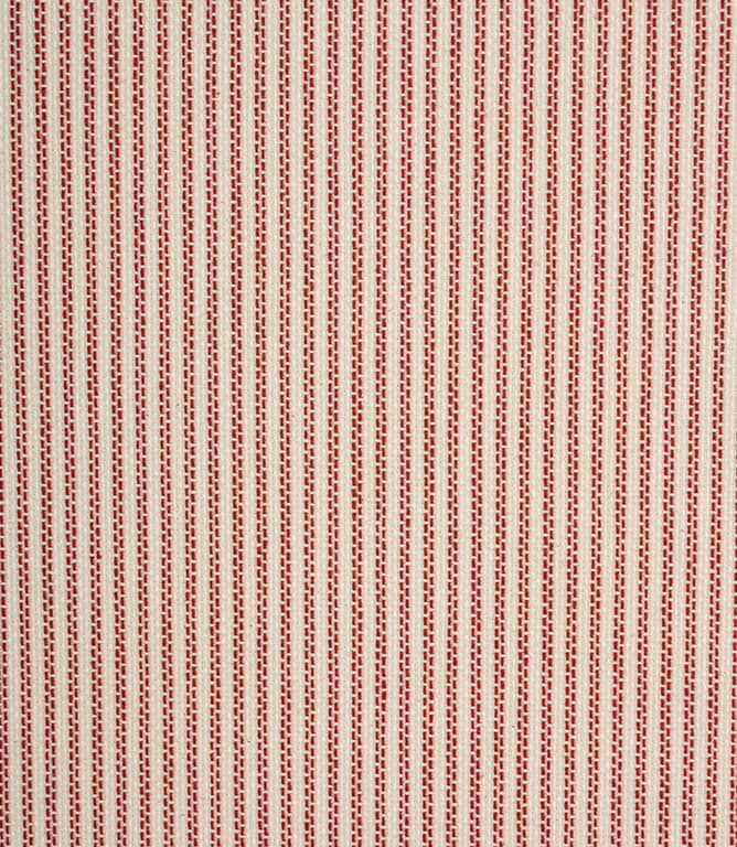 Highbury Stripe Fabric / Red