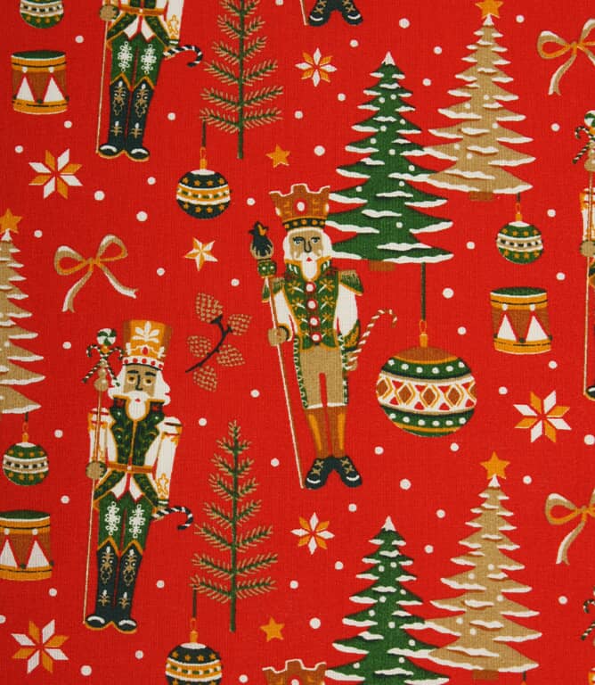 Nutcracker Noel Fabric / Red