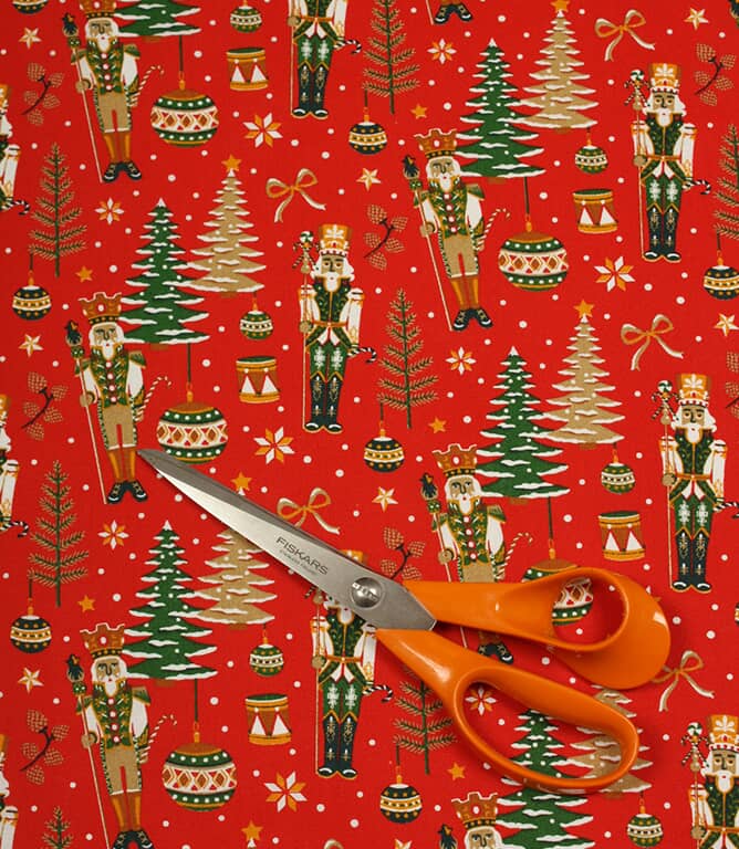 Nutcracker Noel Fabric / Red