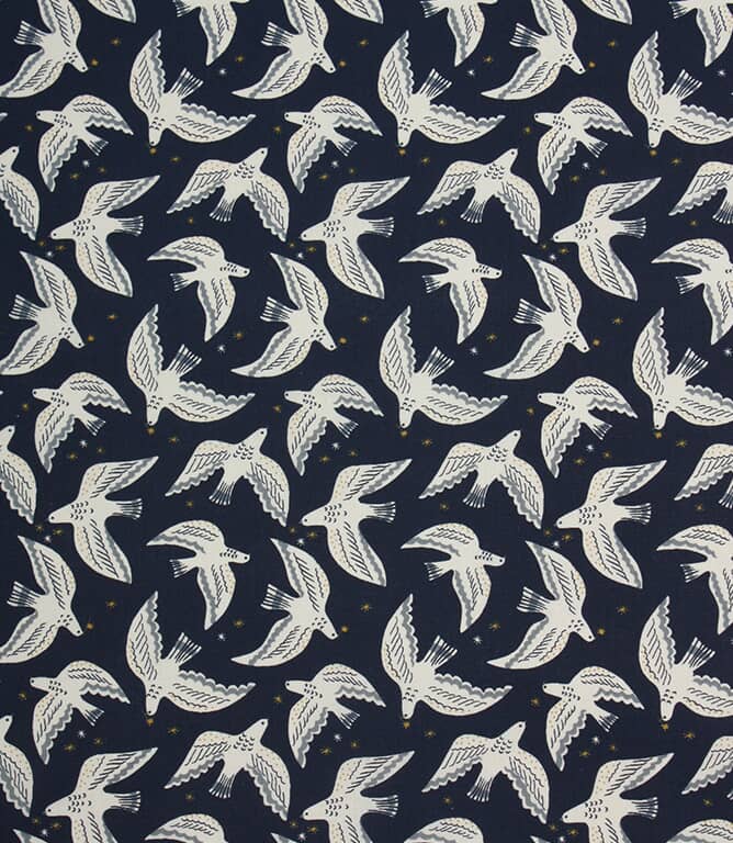 Starlit Doves Fabric