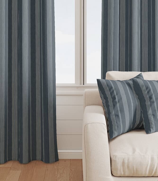 Cheltenham Stripe Fabric / Twilight