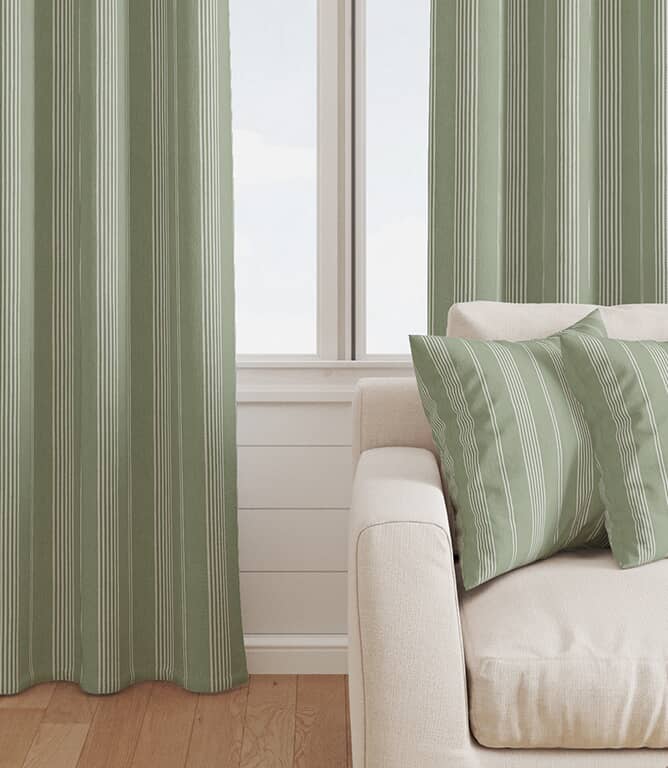 Cheltenham Stripe Fabric / Sage
