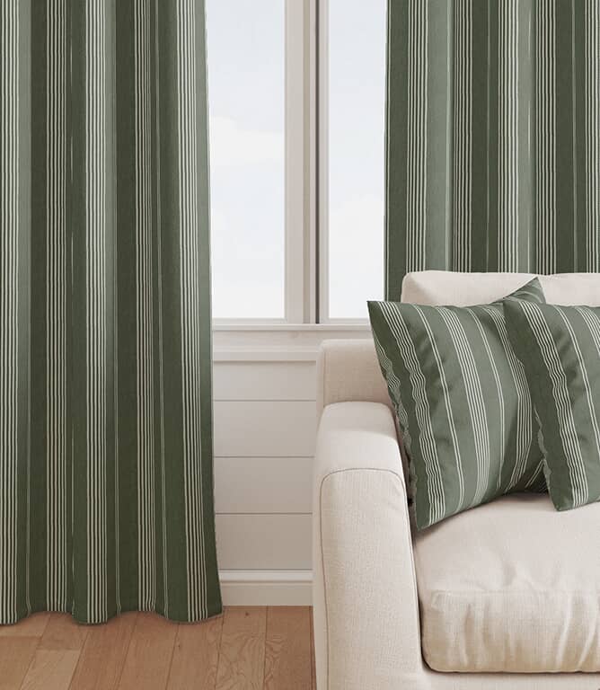 Cheltenham Stripe Fabric / Ivy