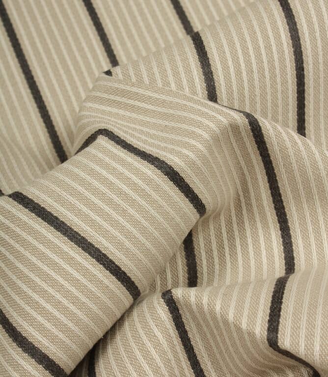 Baltimore Stripe FR Fabric / Stone / Navy