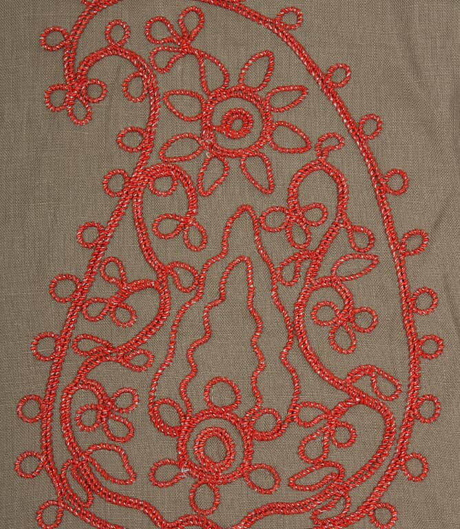 Design Forum Kashmir Fabric / Linen / Red