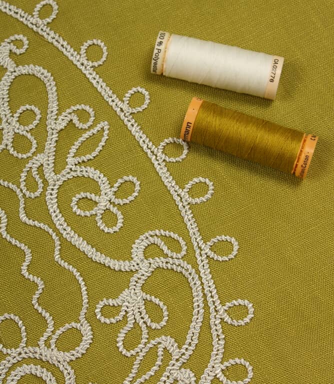 Design Forum Kashmir Fabric / Lime / Ivory