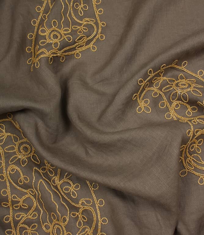 Design Forum Kashmir Fabric / Slate / Ochre