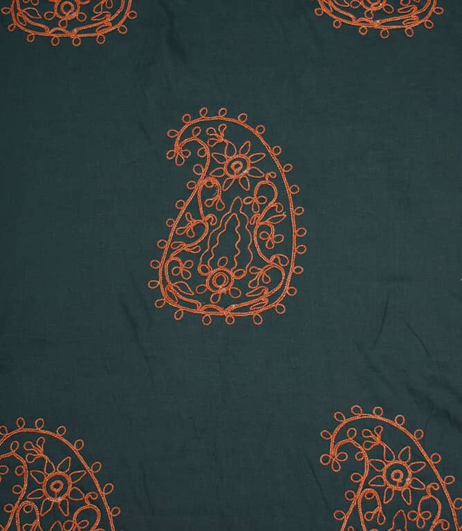 Blue / Tangerine Fabric