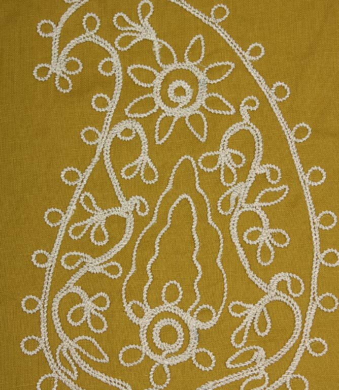 Design Forum Kashmir Fabric / Ochre / Ivory