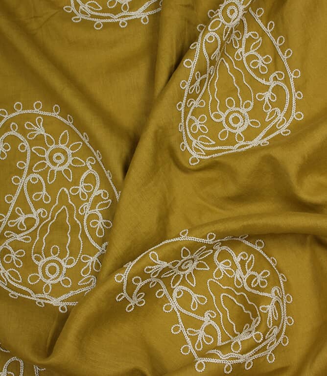 Design Forum Kashmir Fabric / Ochre / Ivory