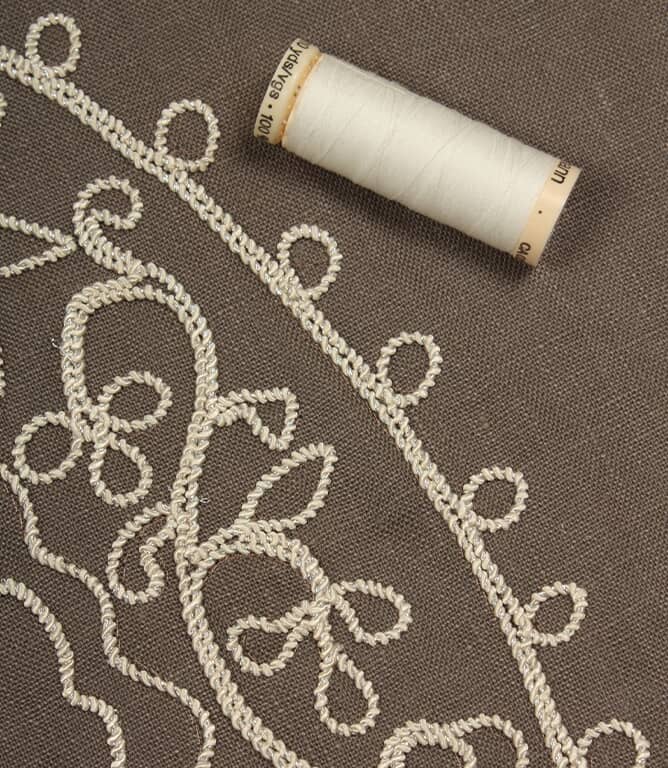 Design Forum Kashmir Fabric / Slate / Ivory