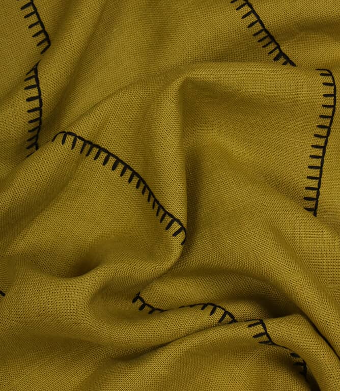 Design Forum Stitched Up Fabric / Lime / Noir