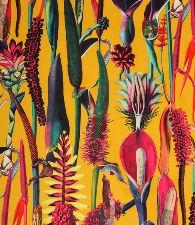 Exotic Velvet Fabric / Ochre