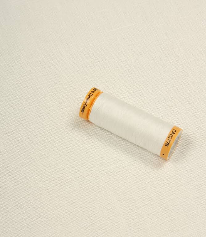 Stowe Linen Fabric / Blanc