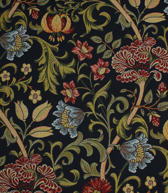 Berry / Indigo Fabric