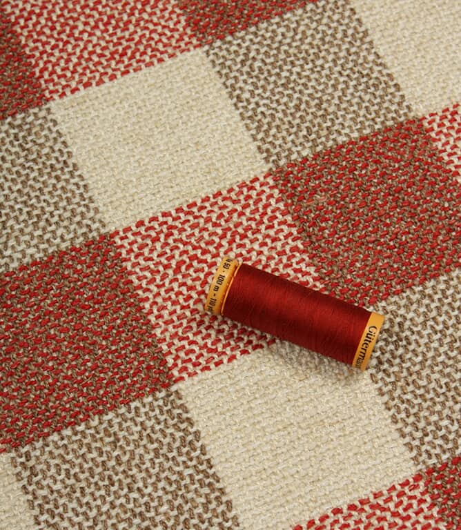Wilby Check FR Fabric / Red
