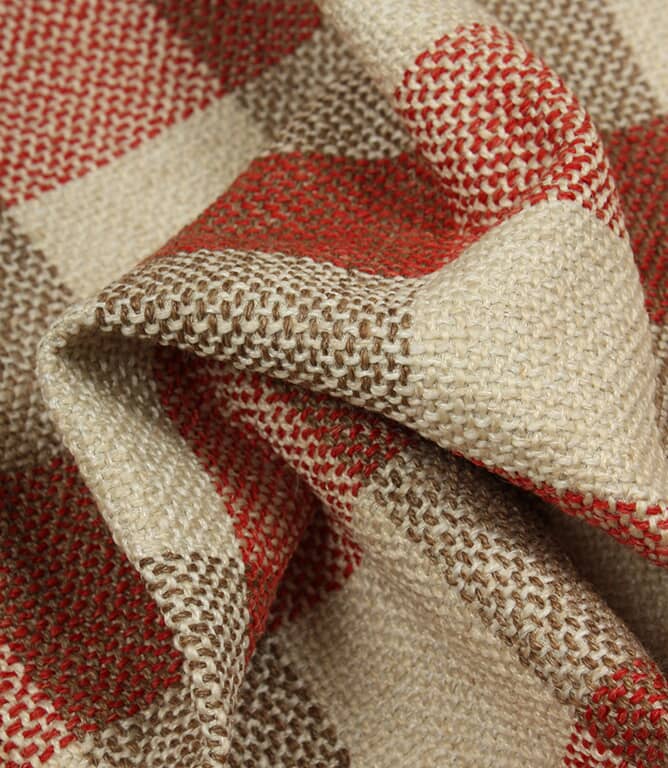 Wilby Check FR Fabric / Red