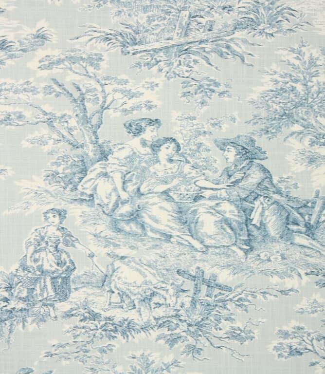 Esme Toile Fabric / Wedgewood