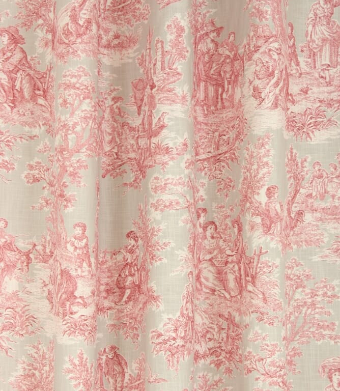 Esme Toile Fabric / Rouge
