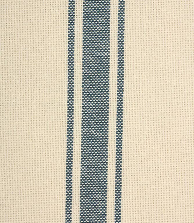 St Agnes Wide Stripe Fabric / Blue