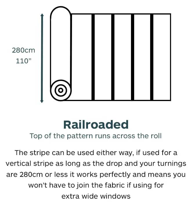 St Agnes Wide Stripe Fabric / Blue