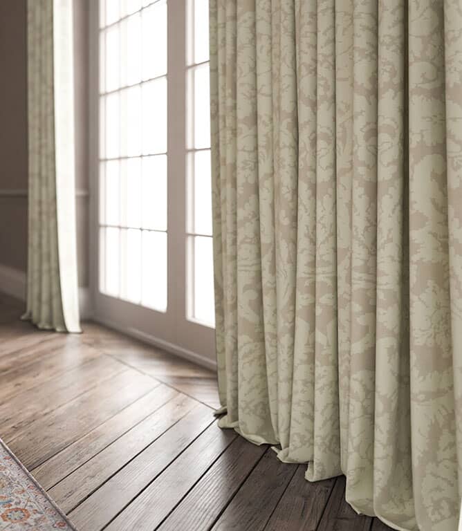 Chalfield Damask Fabric / Sepia